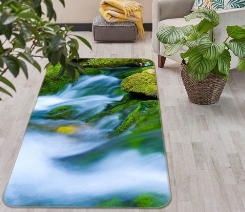 Moss stone river - stone, na12387