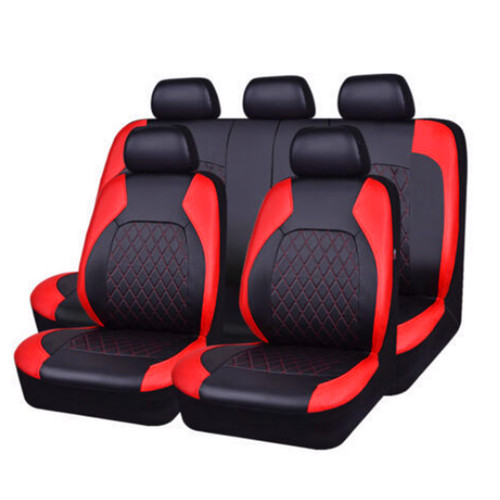 Black red car seat cover - black/red,