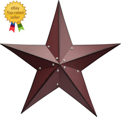 Rustic metal barn star - metal,