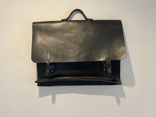 mens leather briefcase / document / laptop / work case.