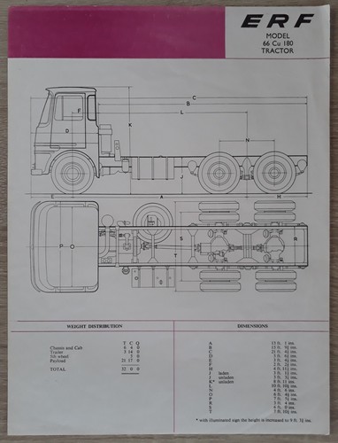 Erf 66cu180 tractor unit - erf,