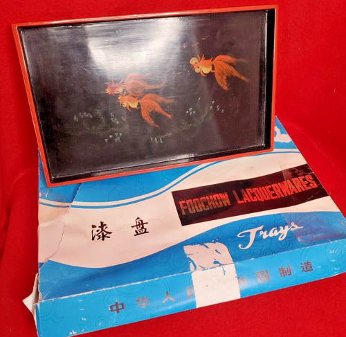 Foochow lacquer trays - foochow, fancy