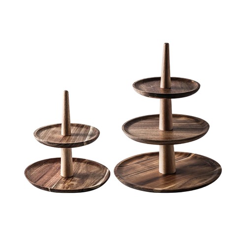 Wooden cupcake stand round - wooden,