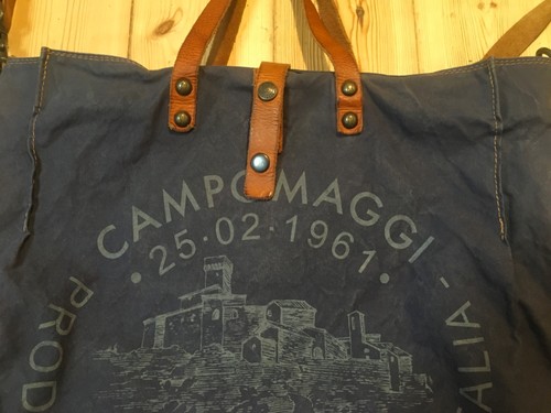 Campomaggi navy blue canvas