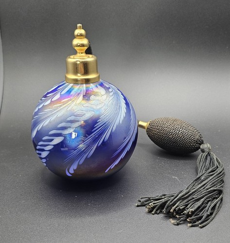 Vintage iridescent art glass - iridescent,