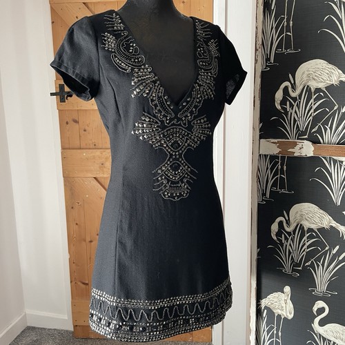 Antik batik black wool - wool, tunic