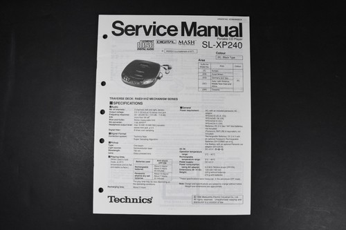 Technics xp240 portable cd - technics, sl-xp240