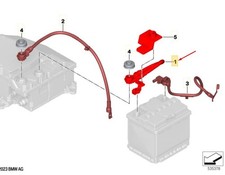 BMW iX1 U11 BEV CCU Supply Line 61125B33DE3 NEW