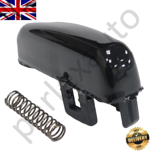 Black handbrake button - black,