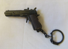 VINTAGE NOVELTY MINIATURE WORKING CAP GUN (5) KEYRING KEY CHAIN