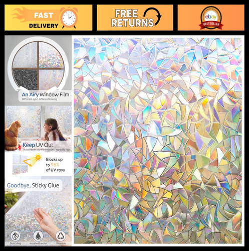Rainbow window privacy film - window,
