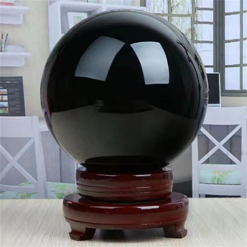 Natural black obsidian - natural, crystal