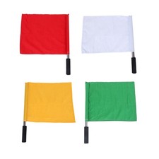 4 Pcs Referee Flags With Cloth