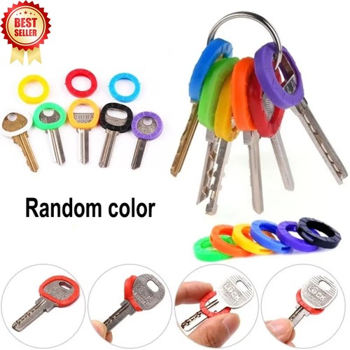 10x coloured key top - coloured,