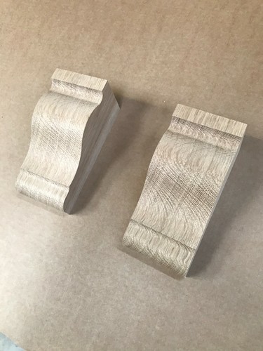 Wood corbel - wood, (pair)