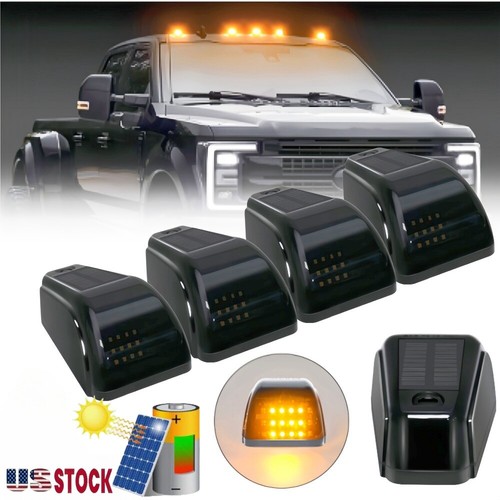 Solar powered cab lights - powered,