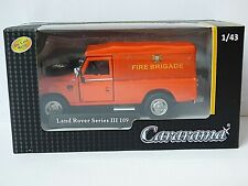 Cararama Land Rover Series 3 109 Soft Top Red Fire Bridgade