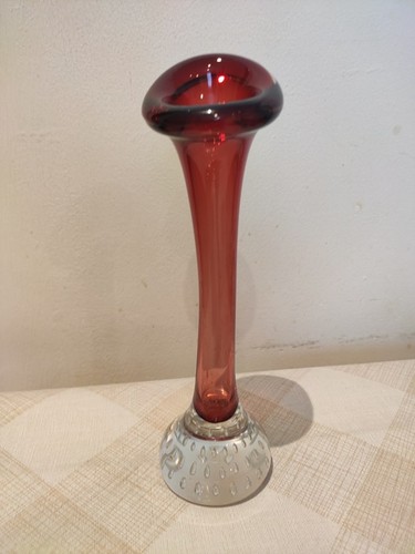 Vintage ruby red art glass - red,