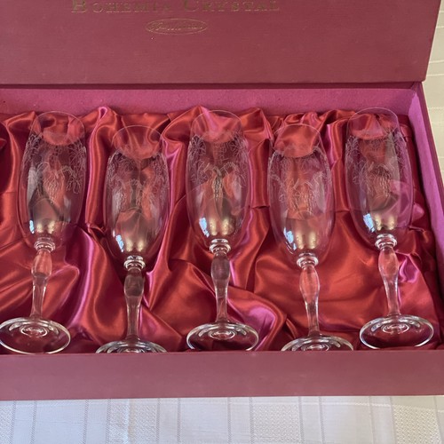Vtg bohemia crystal champagne - vtg,