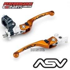 ASV F4 Orange Short Brake + Clutch Levers Std Perch Yamaha Banshee 350 1992