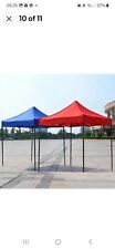 Oxford Garden Tent Gazebo Top Cover Roof Replacement Fabric Canopy Red Free P&P