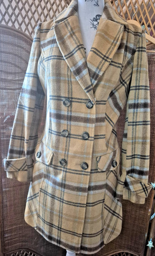 Next checked wool blend coat - next,