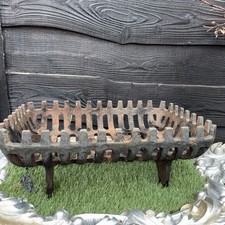 Vintage Open Fire Basket Cast