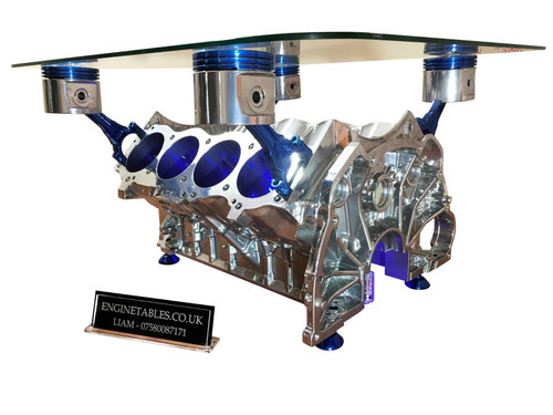 Chrome and anodised blue - v8,