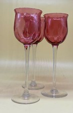 Vintage Cranberry Crystal Wine
