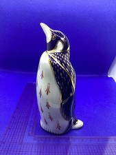 Royal Crown Derby Penguin. Gold Stopper. Retired 1992.