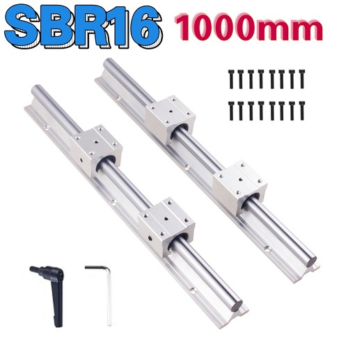 2pcs sbr16 1000mm linear slide - 2pcs, sbr16-1000mm