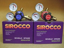 Oxygen & Acetylene Single Stage 2 Gauge Regulator gas welding brazing Oxy Acet
