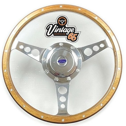 Wood rim polished alloy - polished,