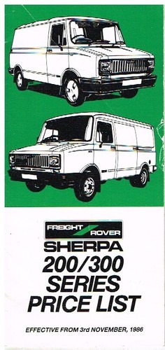 Freight rover sherpa 200 300 - freight,