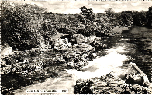 Postcard linton falls - postcard, nr