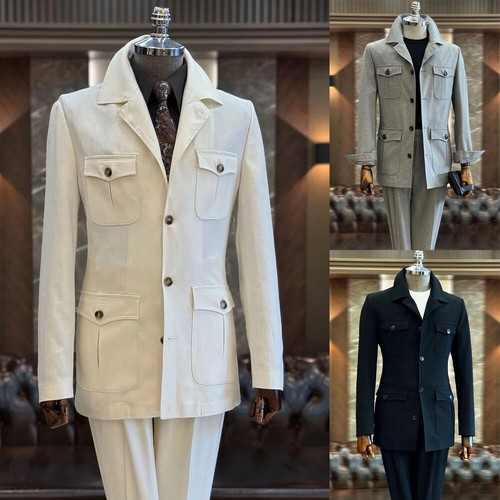 Men fashion safari jacket - fashion,