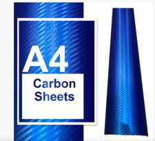 Blue Carbon Fibre Vinyl Car