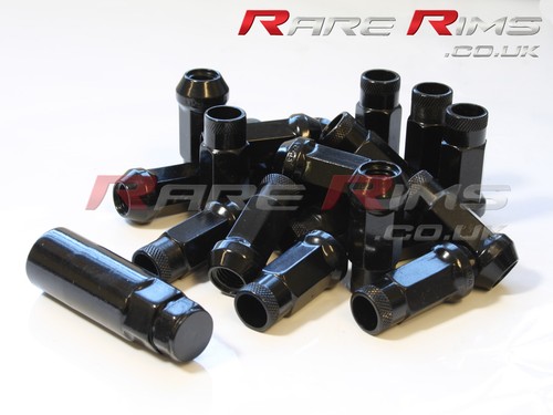 Black gt50 wheel nuts - black,