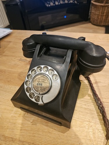 Bakelite rotary dial telephone - rotary,