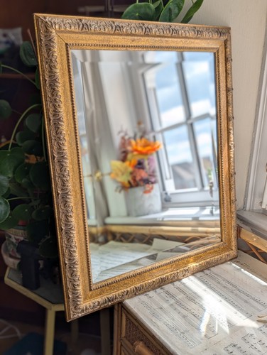 Ornate rectangular mirror - rectangular,