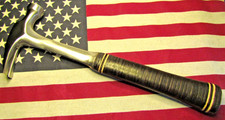 Vintage 60s Era Classic Estwing Straight Claw Leather Handle 16 oz. Hammer! NICE
