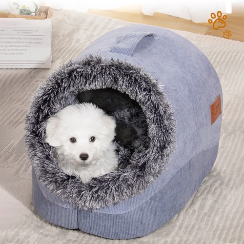 Luxury calming cat bed fluffy - luxury,