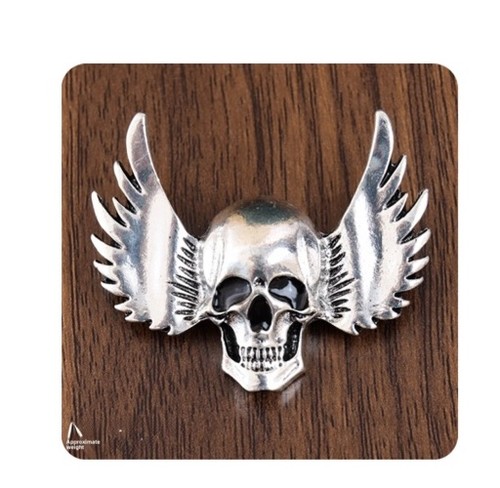 Biker skull and - biker, wings