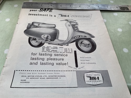 Bsa sunbeam scooter - sunbeam,
