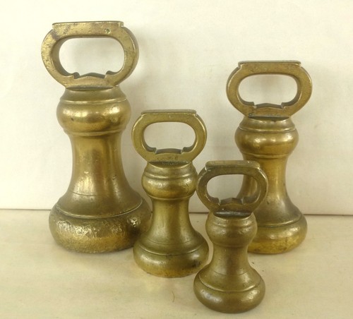 Set vintage brass shop - set,