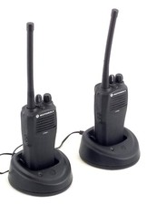 2x Motorola CP040 4-Channel VHF Radio Walkie-Talkie - w/ Chargers