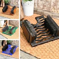 3 in 1 Cast Iron Boot Jack / Brush / Scraper - Various Colours