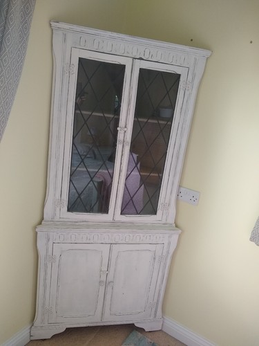 Antique corner shelf unit - shelf,