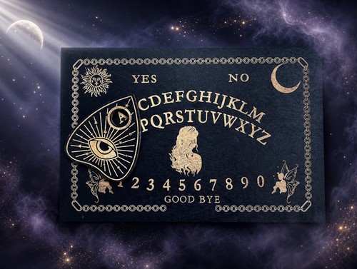 Wooden ouija spirit board with - ouija,