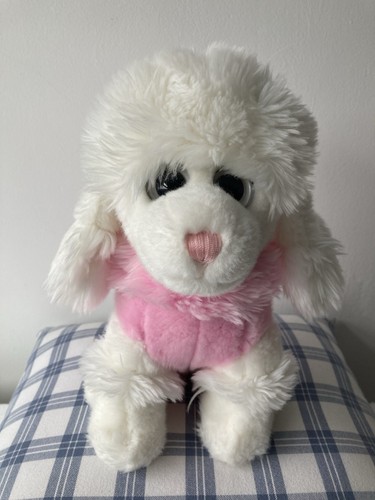 Paws plush white pink - white/, poodle